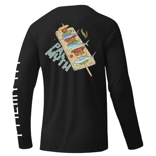 Palmyth Men's Long Sleeve Sun Protection Shirts
| Palmyth UV UPF 50+ Fishing Shirts for Men
| Palmyth Quick Dry Men's L — Black / Seafish Kehab
