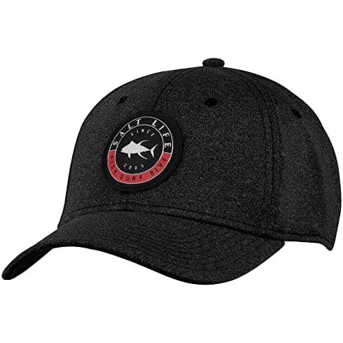 Salt Life Men's Wide Brim Cast Hat: Summer Protection, Outdoor Adventure, Stylish Beach Wear, UPF 50+, Adjustable Size, — Black