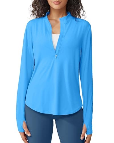 G4Free UPF 50+ Sun Protection Women's Long Sleeve Workout Tops for Lightweight Running
| G4Free Lightweight Quick Dry W — Ocean Blue