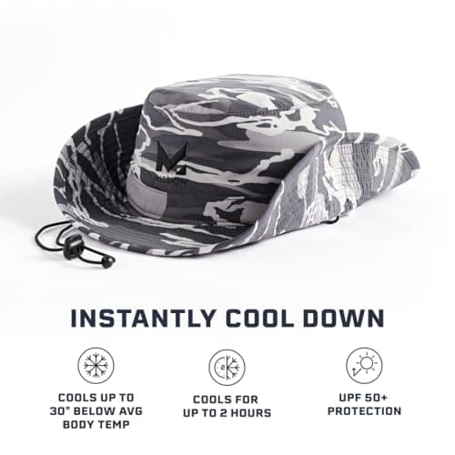 MISSION Cooling Bucket Hat - Unisex Wide-Brim Hat for Men & Women - Lightweight, Foldable & Durable