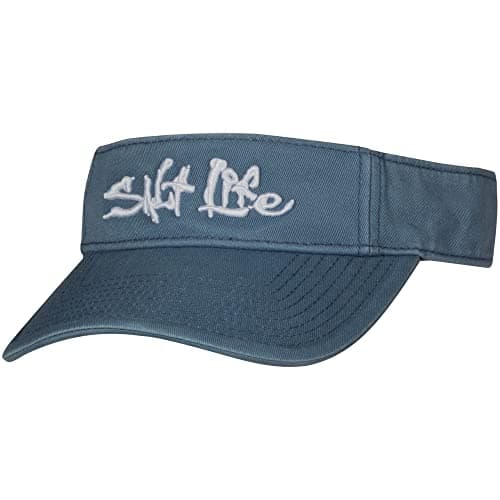 Salt Life Mens Coastal Blue Visor - Sun Protection, Breathable Ventilation, Stylish and Durable - One Size