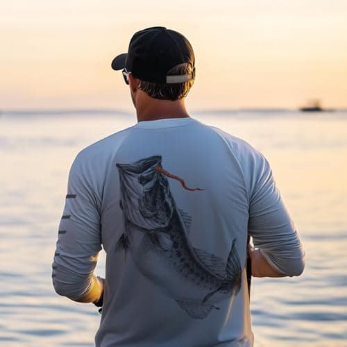 Palmyth Men's Long Sleeve UPF 50+ Fishing Shirt Sun Protection
| Palmyth Men's Long Sleeve UV T-Shirt for Fishing Sun P