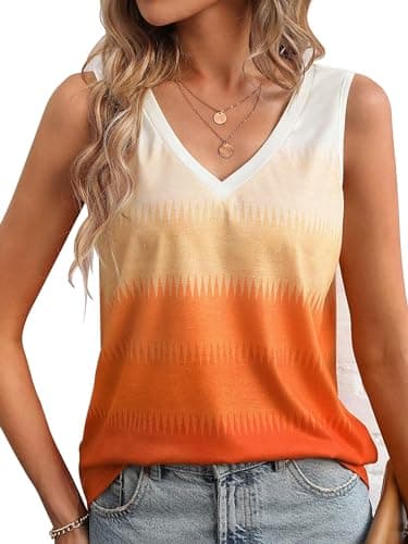 Lanmertree On Cruise Time Women's Summer Coconut Tree Sleeveless Shirts for Casual Beach Vacation
| Lanmertree Women's — A-orange