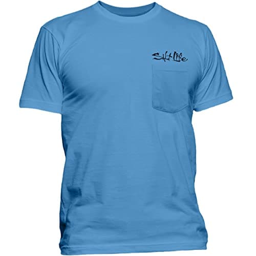 Salt Life Men's Old School Short Sleeve Classic Fit Pocket Shirt for Casual Wear, Stylish and Comfortable, Multiple Size