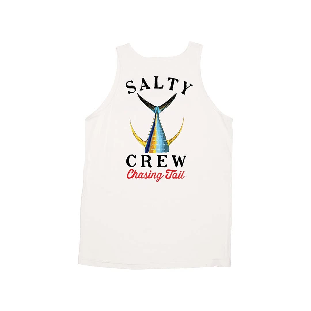 Salty Crew Men's Tailed Tank + Summer Men's Tailed Swim Tank + Versatile Tailed Swimwear for Men + Quick-Dry Material +