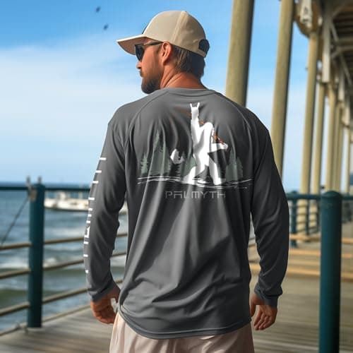 Palmyth Men's Long Sleeve UPF 50+ Sun Protection Fishing Shirt
| Palmyth SUN Protective Long Sleeve Fishing Shirt for M