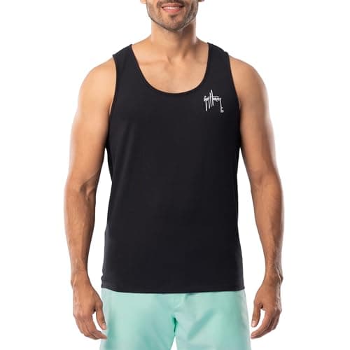 Guy Harvey Men's Fish Graphic Tank Top for Outdoor Adventures Bright Sun Protection