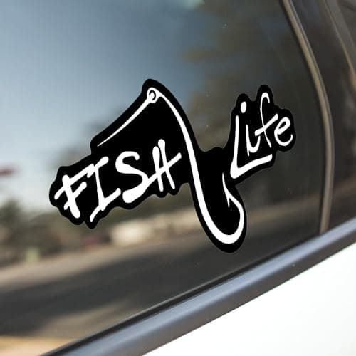 Easy Application Peel & Stick Decal Sticker - Fish Life KCD2769 - Cars, Trucks, Vans, SUVs & More
| Fish Life 7-Inch Wh