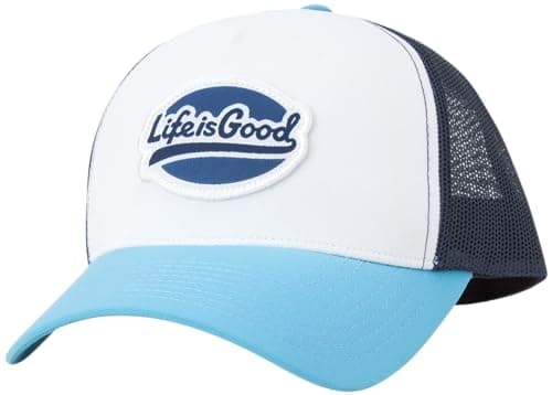 Life is Good Men's Mesh-Back Trucker Hat for Outdoor Summer Events
| Life is Good Men's Adjustable Baseball Cap with Lo
