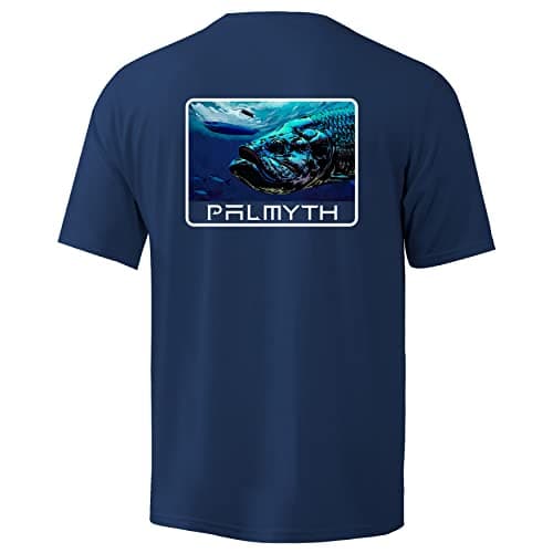 Palmyth Men's Sun Protection Fishing Shirt Short Sleeve UPF 50+ SPF Clothing
| Palmyth Men's UV Protection Fishing Shir — Navy / Tarpon Face