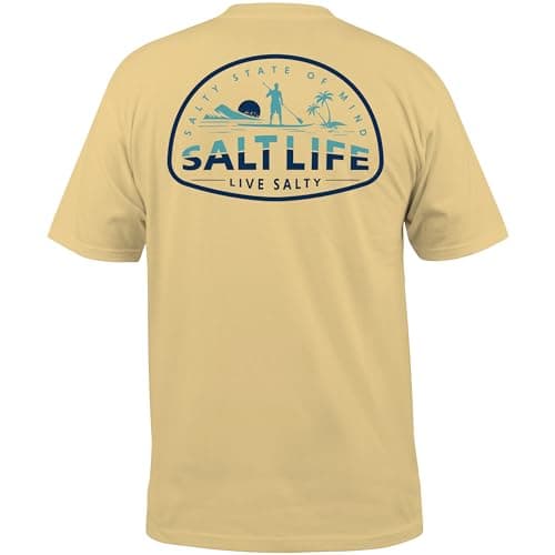 Salt Life Men's Island Sport Style Short Sleeve Tee for Outdoor Adventures
| Salt Life Men's Comfortable Island Sport S — Golden Haze