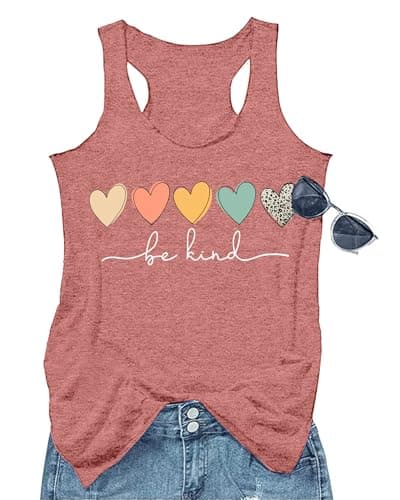 GEMLON Women's Summer Tank Tops for Women in Loose Graphic Basic Casual Shirts
| GEMLON Loose Summer Sleeveless Tank To — Be&watermelon