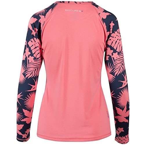 Salt Life Women's Escapism Long Sleeve Performance Shirt + Summer Outdoor Active Women + Beach Vacations + Quick Dry Bre
