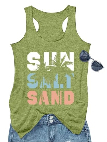 GEMLON Women's Summer Tank Tops for Women in Loose Graphic Basic Casual Shirts
| GEMLON Loose Summer Sleeveless Tank To — Tree&green
