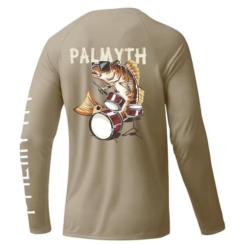 Palmyth Men's Long Sleeve UPF 50+ Sun Protection Fishing Shirt
| Palmyth SUN Protective Long Sleeve Fishing Shirt for M — Khaki / Red Drum