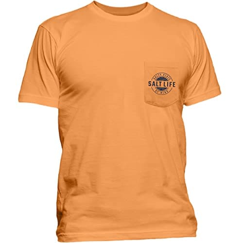 Salt Life Men's First Light Short Sleeve Classic Fit Shirt for Outdoor Adventures with Breathable Fabric and Adjustable