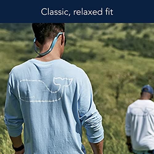 Vineyard Vines Men's Long Sleeve Vintage Whale Pocket T-Shirt Trendy Cotton Shirt for Casual Wear