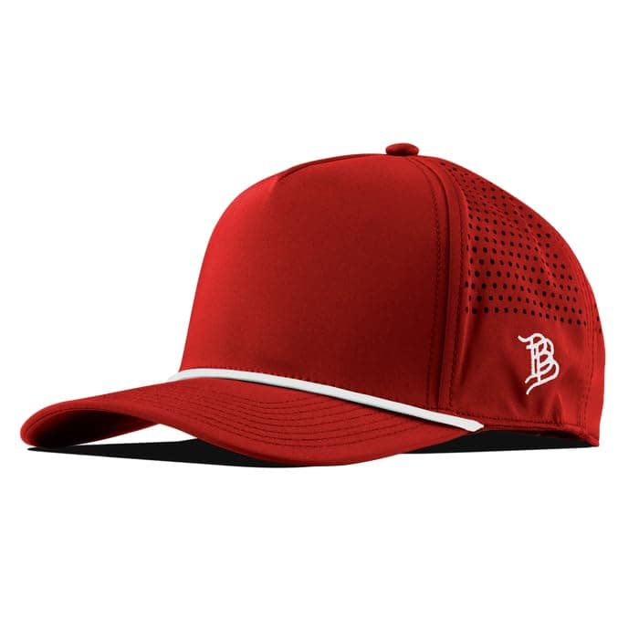 Branded Bare Curved 5 Panel Rope Hat Adjustable Snapaback Fitted Lightweight Comfort Stretch Quick Dry Hat
| Branded Ba — Red