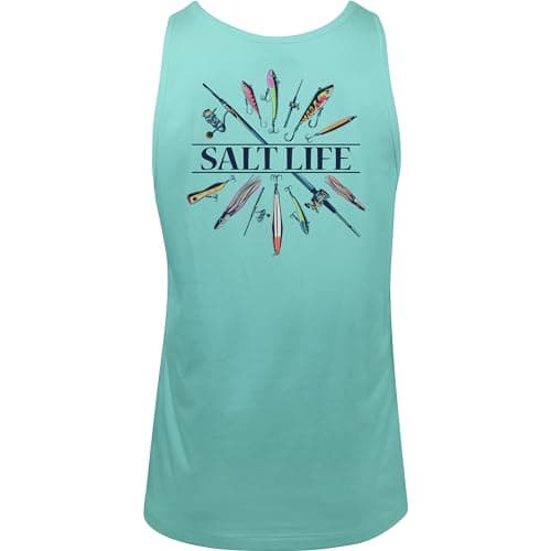 Salt Life Women's Lure Me in Tank Top for Summer Beach Vacations Lightweight Breathable Swimwear
