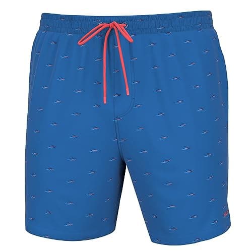 HUK Pursuit Volley Quick-Dry Fishing Shorts for Men Fast Drying Breathable Water Resistant Perfect for Summer Fishing Tr — Small Charter - Set Sail