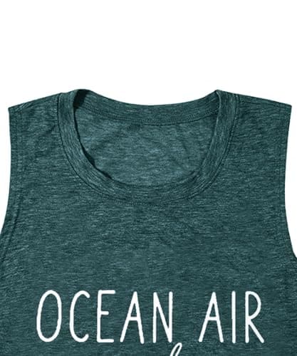 Coconut Tree Graphic Print Women Summer Workout Tank Top for Girls Sleeveless O Neck