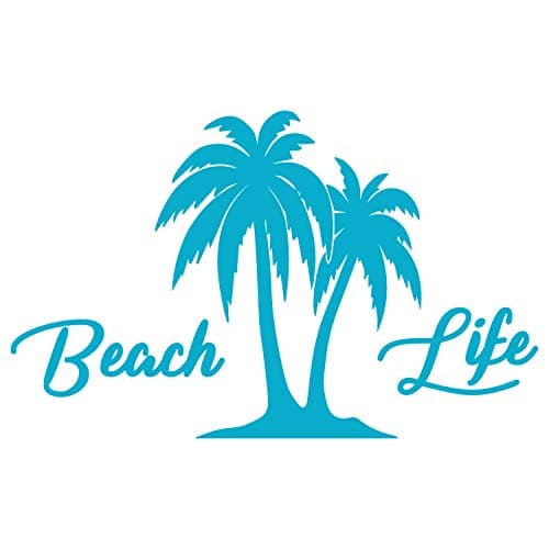 JMM00291 Teal 5-Inches UV Resistant Beach Palm Tree Decal for Car Windows
| Premium Quality Teal 5-Inches Beach'n Ocean — Light Blue