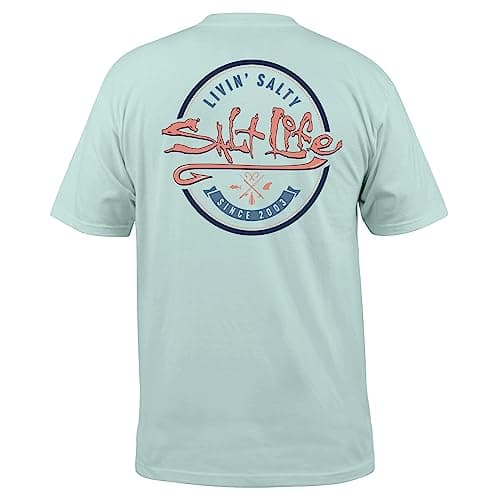 Salt Life Men's Playin' Hookie Short Sleeve Tee - Casual & Stylish Shirt for Men, Perfect for Beach and Summer Days, Bre — Fresh Mint