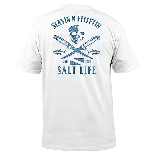 Salt Life Men's Comfortable Short Sleeve Tee for Casual Wear — White