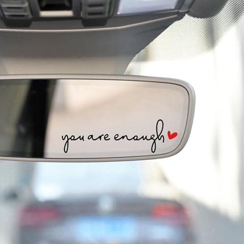3x Hello Beautiful Rearview Mirror Decal, Self Affirmations Car Decal For Women
| 3x Hello Beautiful Rearview Mirror De — Black+Red Heart