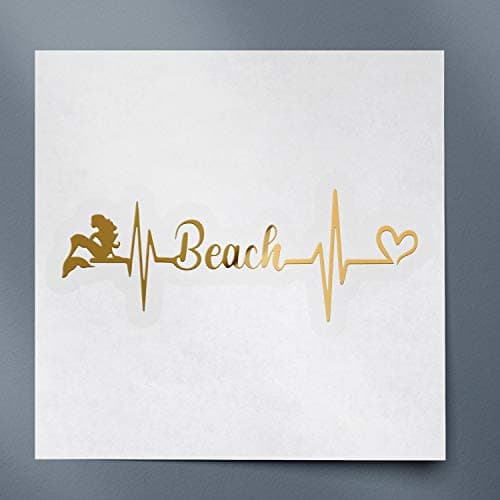 Decal Stickers Mermaid Beach Love Hologram Set of 2 Premium Waterproof ANDstic909452HO  
Decal Stickers Mermaid Beach Lo — Metallic Gold
