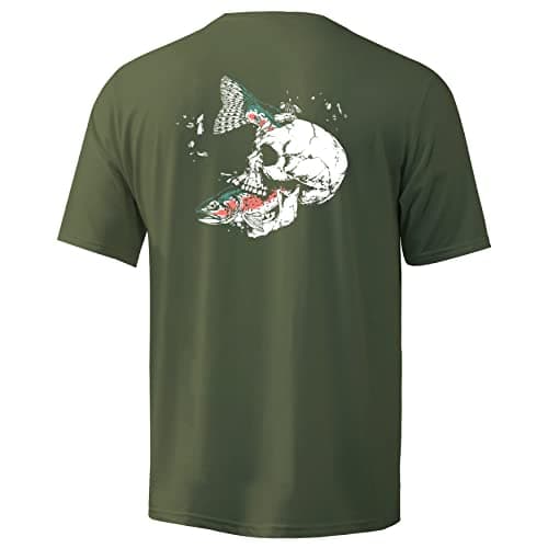 Palmyth Men's Sun Protection Fishing Shirt Short Sleeve UPF 50+ SPF Clothing
| Palmyth Men's UV Protection Fishing Shir — Military / Trout Crushing
