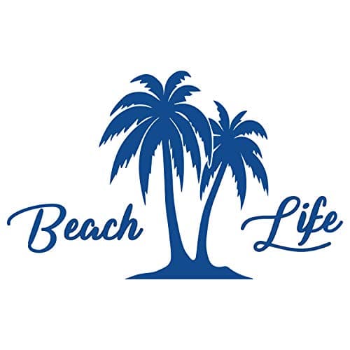 JMM00291 Teal 5-Inches UV Resistant Beach Palm Tree Decal for Car Windows
| Premium Quality Teal 5-Inches Beach'n Ocean — Blue