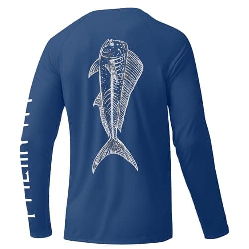 Palmyth Fishing Shirts for Men Long Sleeve UPF 50+ Sun Protection Tee
Palmyth Fishing Shirts for Men Sun Protection Sun — Navy / Mahi Sketch
