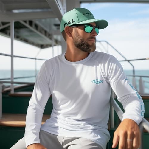Palmyth Fishing Shirts for Men Long Sleeve UPF 50+ Sun Protection T-Shirt
| Palmyth Fishing Shirts Men Long Sleeve UPF