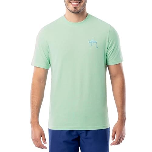 Guy Harvey Men’s Short Sleeve Cotton Graphic T-shirt + Bestseller + Casual Wear + Lightweight + Breathable + Multiple Co