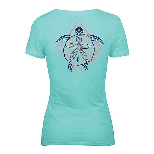 Salt Life Women's Turtle Bay Short Sleeve Scoop Neck Tee + Fashionable + Beachgoers + Vacation + Breathable Fabric + Sof