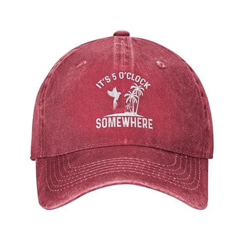Philysonic 5 Oclock Somewhere Hat Women Baseball Hat for Summer Cool Hats