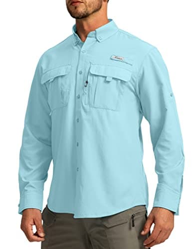 Men's Sun Protection Pudolla Fishing Shirts UPF50+ Long Sleeve Travel Work Button Down Shirts
| Pudolla Men's Sun Prote — Gulf Stream