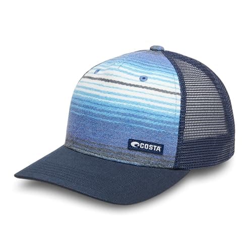 Costa Del Mar Mens Baja Blue Baja Blue Trucker Hat for Outdoor Adventures Perfect Sun Protection One Size