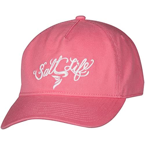 Salt Life Women's Summer Sun Protection Mermaid Hat with Wide Brim and Adjustable Strap — Flamingo