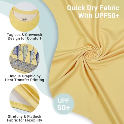 Palmyth Mens Fishing Shirts Short Sleeve UPF 50+ UV Sun Protection Shirt
| Palmyth Mens Fishing Shirts Quick Dry UPF 50
