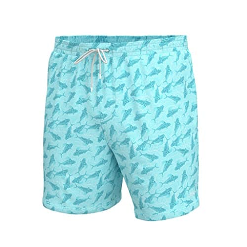 HUK Pursuit Volley Quick-Dry Fishing Shorts for Men Fast Drying Breathable Water Resistant Perfect for Summer Fishing Tr — Rooster Wake - Island Paradise