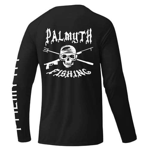 Palmyth Men's Long Sleeve UPF 50+ Sun Protection Fishing Shirt
| Palmyth SUN Protective Long Sleeve Fishing Shirt for M — Black / Skull Swim