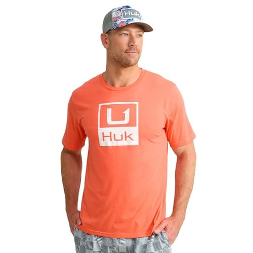 HUK Men's Performance Fishing Quick-Dry Short Sleeve Tee
| HUK Men's Fishing Logo Quick-Dry Short Sleeve Tee
| HUK Men' — Stacked Logo - Fresh Salmon