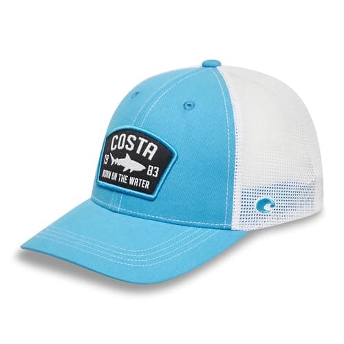 Costa Del Mar Mens Chatham Trucker Hat + Sun Protection + Outdoor Activities + Sturdy Construction + Wide Fit + UV Prote — Costa Blue