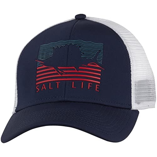 Salt Life Men's Rayon Mesh Fishing Hat for Outdoor Summer Protection - Wide BrimRepublicans for Men's Head Protection — Navy