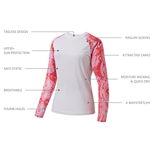 UPF 50+ UV Sun Protection Women's Long Sleeve T-Shirt for Fishing and Hiking
| Global Recycled Standard Women's UPF 50+