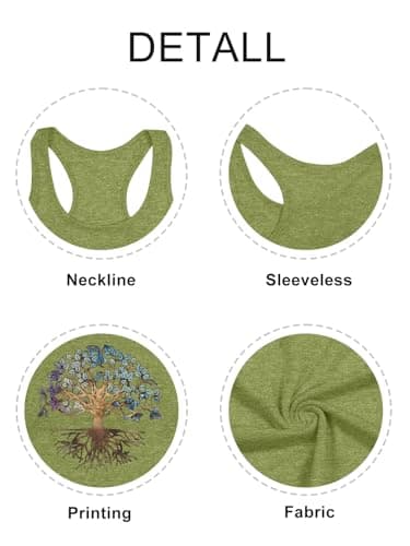 GEMLON Women's Summer Tank Tops for Women in Loose Graphic Basic Casual Shirts
| GEMLON Loose Summer Sleeveless Tank To