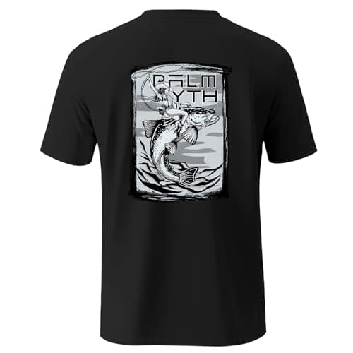 Palmyth Mens Fishing Shirts Short Sleeve UPF 50+ UV Sun Protection Shirt
| Palmyth Mens Fishing Shirts Quick Dry UPF 50 — Black / Trout Rider