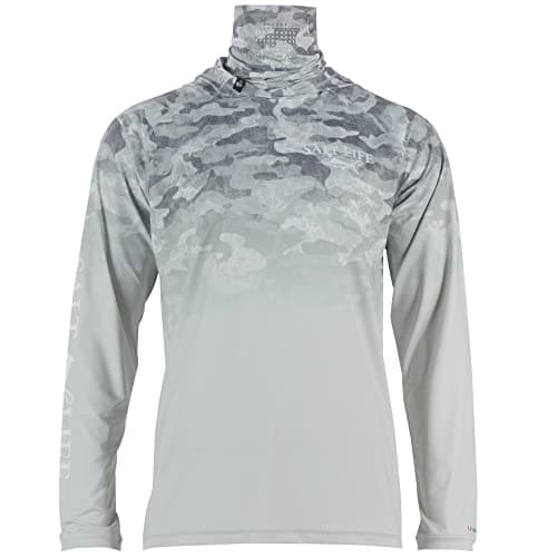 Salt Life Men's Into The Abyss Long Sleeve Perforated Mesh Performance Hoodie for Outdoor Adventures
| Salt Life Men's